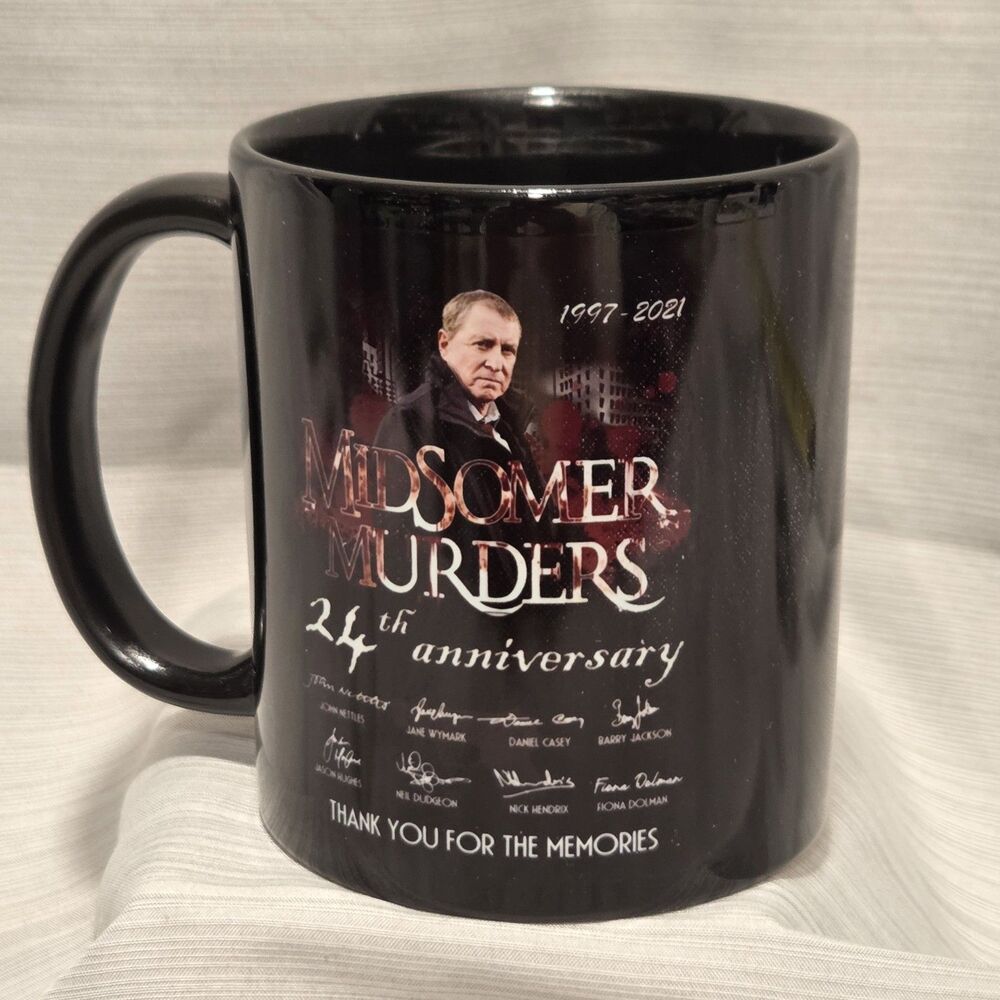 MIDSOMER MURDERS Mug Barnaby 24th Anniversary 2021 Rare Limited Edition